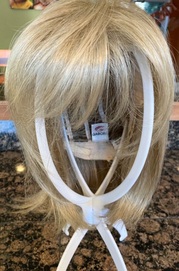 gabor wigs for women shoulder length blonde lace front monofilament top