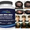 Hair Gain Biotin Hydrolyzed DHT Blocker Hair Growth Vitamins 2500000 Women Men
