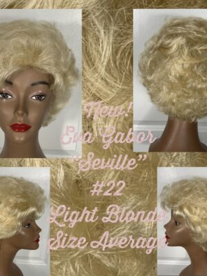 NEW! Eva Gabor Wig “Seville” #22 Light Blonde Size Average NEW W/ TAGS & BOX!