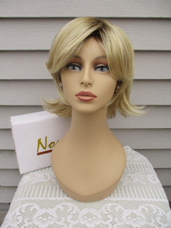 Noriko Wig CLAIRE #1647G Color Sandalwood H Dark Rooted Blonde w/Platinum HL