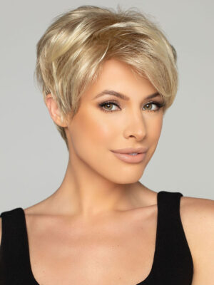 ROBIN Wig by WIG PRO, 22/1001R8 Palest Blonde with Roots, Lace Front