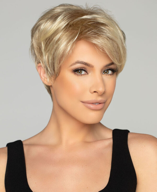 ROBIN Wig by WIG PRO, 22/1001R8 Palest Blonde with Roots, Lace Front