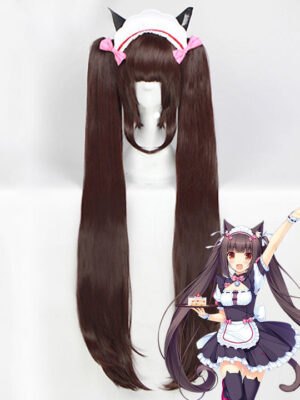 Nekopara Cosplay Wig - Chocola Anime Costume Wig - Brown