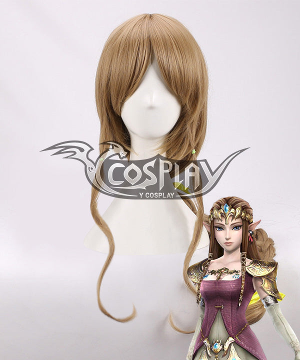 Princess Zelda Twilight Princess Cosplay Wig - The Legend Of Zelda Zeruda No Densetsu Brown Costume Wig