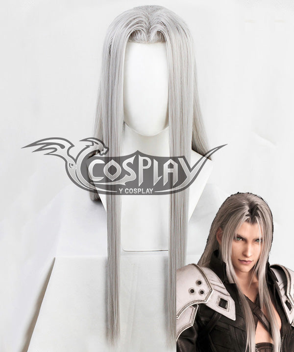 Final Fantasy VII Sephiroth Cosplay Wig - Silver Costume Wig FF7