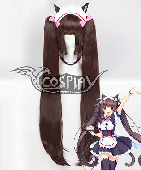Nekopara Cosplay Wig - Chocola Anime Costume Wig - Brown