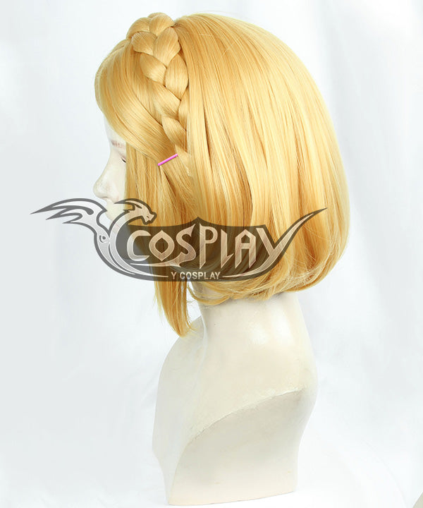 Princess Zelda Cosplay Wig - The Legend Of Zelda: Breath Of The Wild 2 Costume Wig -Golden