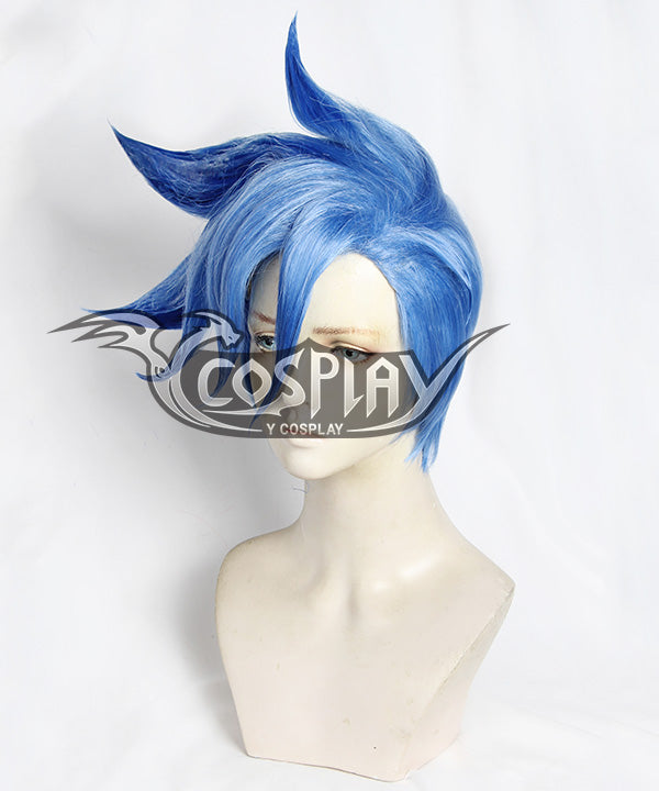 PROMARE Cosplay Wig - Galo Thymos Costume Wig - Blue