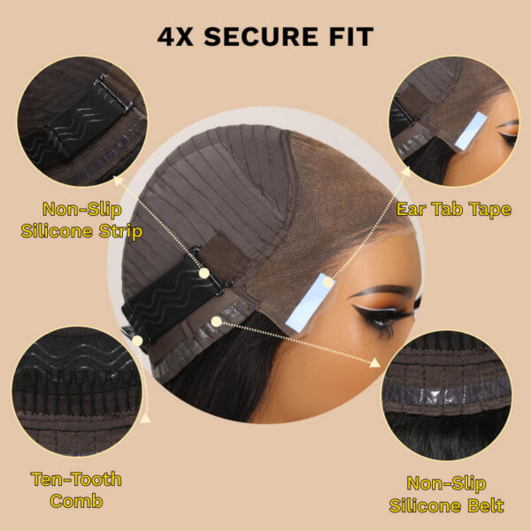BOGO Sunber Water Wave 7*5 Pre-Cut Lace Glueless Wig Grab And Go Human Hair Wigs Natural Black Color - 24 / 13x4 Pre Everything Front / No Baby Hair