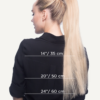 ponytail - #60 platinum blonde. - 24 inches