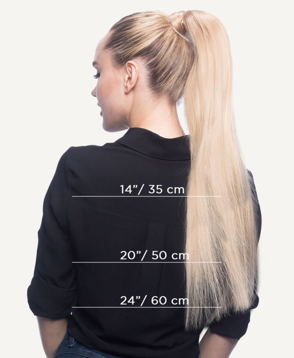 ponytail - #60 platinum blonde. - 24 inches