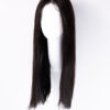 put on & go pre-cut lace straight human wig - 20" natural black.