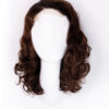 bouncy curls human wig - 12" rooted brown.