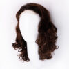 bouncy curls human wig - 12" rooted brown.