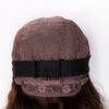 bouncy curls human wig - 12" rooted brown.