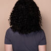 put on & go pre-cut lace curly human wig - 16" natural black.