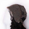 put on & go pre-cut lace curly human wig - 16" natural black.