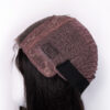 put on & go pre-cut lace long bob human wig - 14" natural black.