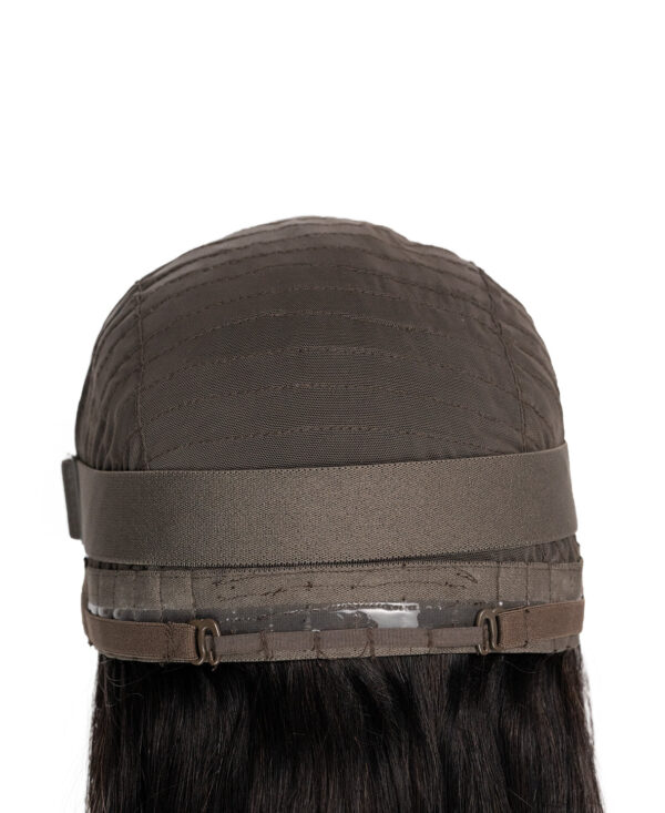 front lace human wig wavy 4x4 - 20" natural black