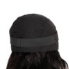 put on & go pre-cut lace curly human wig - 14" natural black.