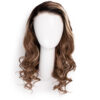 put on & go pre-cut lace wavy human wig - 20" bronzed highlights