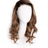 put on & go pre-cut lace wavy human wig - 20" bronzed highlights