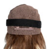 put on & go pre-cut lace wavy human wig - 24" bronzed highlights.