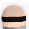 put on & go pre-cut lace human wig - 10" silver grey.