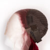 front lace human wig wavy 13x4 - 30" cherry red