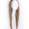 front lace human wig - 20" blonde highlights.