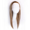 front lace human wig - 18" blonde highlights.