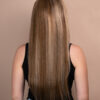 front lace human wig - 20" blonde highlights.