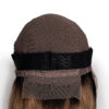 front lace human wig - 18" rooted caramel bouncy curls.