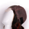 4x4 front lace wig - 10" - brown with colored highlights.