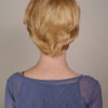 wedge cut human wig - 8" honey blonde.