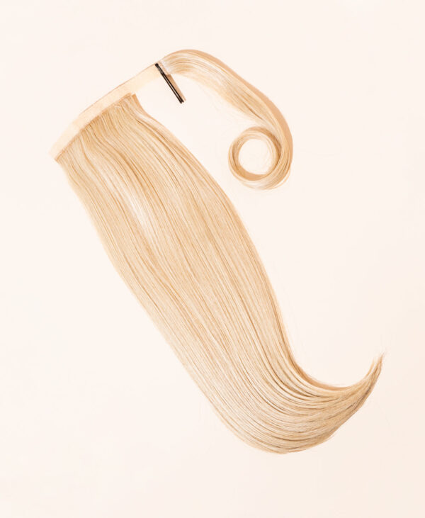vegan fiber flipped ends ponytail - champagne 17".