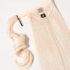 vegan fiber long straight ponytail - platinum blonde 26".