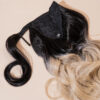 vegan fiber bouncy ponytail - ombre sandy 18".