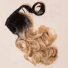 vegan fiber bouncy ponytail - ombre honey 18".
