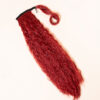 vegan fiber long wavy ponytail - ruby 26".