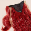 vegan fiber long wavy ponytail - ruby 26".