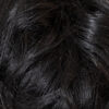 vegan fiber messy bun - natural black.