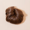 vegan fiber messy bun - chocolate brown.