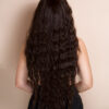 vegan fiber mermaid waves wig 32" medium brown.