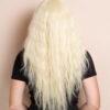 vegan fiber heatless wave wig 24" light blonde.