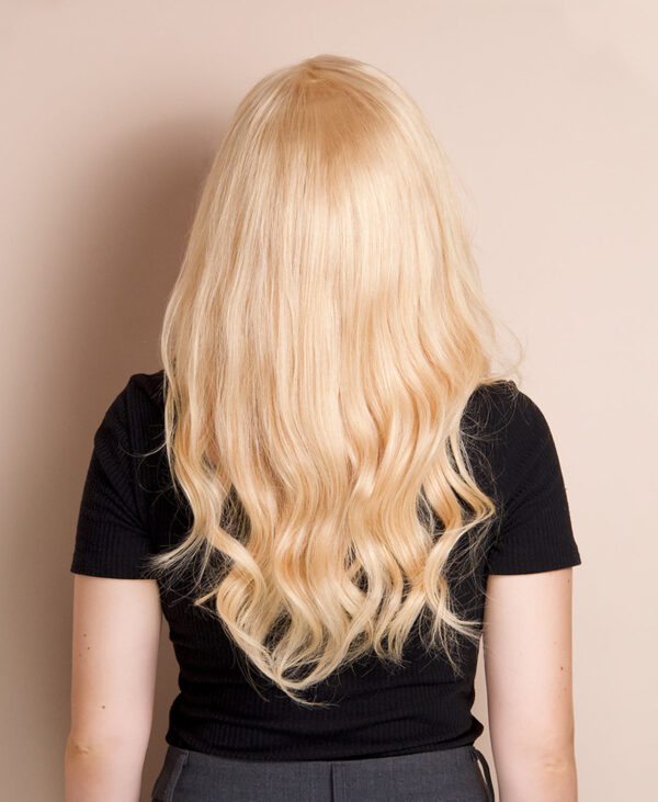 front lace human wig - 14" honey blonde.