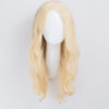 front lace human wig - 18" platinum blonde.