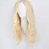 front lace human wig - 18" platinum blonde.