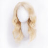 front lace human wig - 14" platinum blonde.