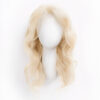 front lace human wig - 14" platinum blonde.